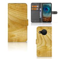 Nokia X10 | Nokia X20 | Book Style Case | Licht Hout