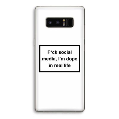 I'm dope: Samsung Galaxy Note 8 Transparant Hoesje