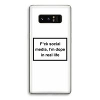 I'm dope: Samsung Galaxy Note 8 Transparant Hoesje