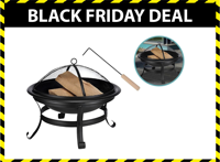 Hi Vuurschaal Vuurkorf Ø56 x 48 cm - Met Vonkenbescherming - Zwart