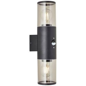 Brilliant Sergioro 96474/63 Buitenlamp met bewegingsmelder (wand) E27 Zwart (mat)