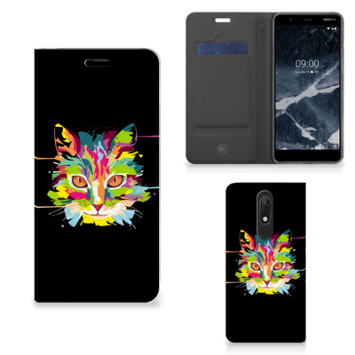 Nokia 5.1 (2018) Magnet Case Cat Color Nokia 5.1 (2018) Magnet Case Cat Color