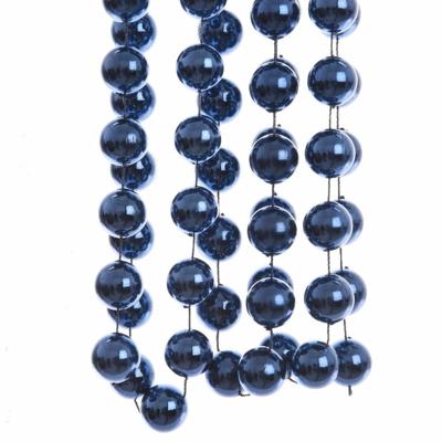 Kralenslinger - 3x - donkerblauw - XL - 270 cm - kunststof - kerstslinger