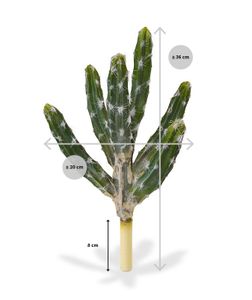 Tetragonus kunst Cactus 35cm - groen