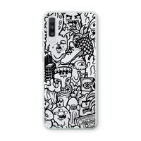 Vexx Black Mixtape: Samsung Galaxy A70 Transparant Hoesje