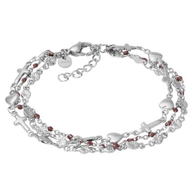 iXXXi Armband Ghana Brown Zilver