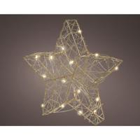 Ster LED goud metaal dia 20cm