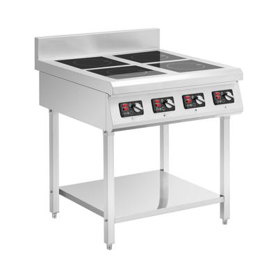 Inductieplaat met bodem - 4 x 20 cm - 10 niveaus - timer - Royal Catering