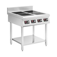 Inductieplaat met bodem - 4 x 20 cm - 10 niveaus - timer - Royal Catering