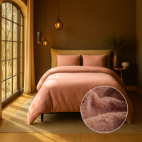 Dekbedovertrek Summer Teddy Zacht Roze Effen 240x200 Cm Verwarmend Fresh And Co - Dekbed-Discounter.nl Dekbedovertrek Summer Teddy Zacht Roze Effen 240x200 Cm Verwarmend Fresh And Co - Dekbed-Discounter.nl