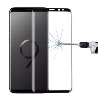Voor Galaxy S9 PLUS 0 33 mm 9H oppervlaktehardheid 3D gebogen rand anti-kras Full Screen HD volledig zelfklevende glas Screen Protector (zwart)