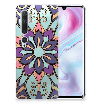 Xiaomi Mi Note 10 Pro | TPU Case | Purple Flower