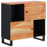 The Living Store Dressoir Massief Acaciahout - 80 x 33 x 75 cm - Opbergruimte - thumbnail