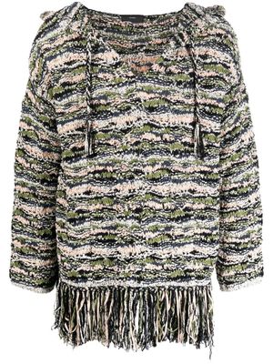 Alanui hoodie Chill Out en maille - Vert