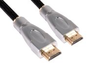 club3D CAC-1310 HDMI-kabel HDMI Aansluitkabel HDMI-A-stekker, HDMI-A-stekker 3.00 m Zwart Gesleeved - thumbnail