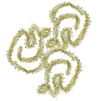 Folieslinger - 3x - goud - folie - 8 cm x 2 m - kerstboom decoratie/kerstslinger Folieslinger - 3x - goud - folie - 8 cm x 2 m - kerstboom decoratie/kerstslinger