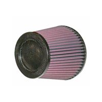 K&N universeel conisch filter 127mm aansluiting, 165mm Bodem, 114mm Top, 143mm Hoogte, carbon top (R RP5113