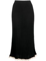 Proenza Schouler Silk Cashmere Skirt - Noir - thumbnail