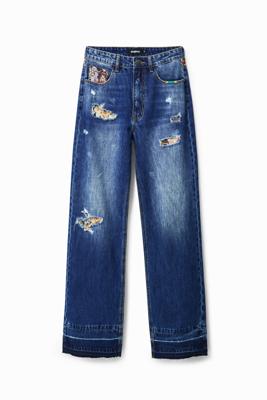 Wide Leg spijkerbroek - BLUE - 34