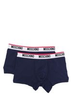 Moschino lot de deux boxers à taille logo - Bleu