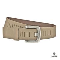 Boodz Leren Gleufjes Riem 4 cm Taupe Boodz Leren Gleufjes Riem 4 cm Taupe