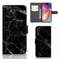 Samsung Galaxy A70 | Bookcase | Marmer Zwart - Origineel Cadeau Vader