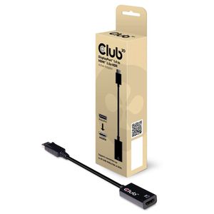 club3D CAC-1080 DisplayPort Adapter [1x DisplayPort stekker - 1x HDMI-bus] Zwart