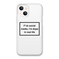 I'm dope: iPhone 13 Transparant Hoesje