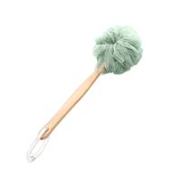 2 PC'S lange handvat opknoping zachte mesh lichaam douche borstel (groen)