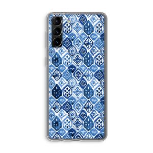 Blauw motief: Samsung Galaxy S21 Plus Transparant Hoesje