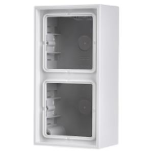 LS 582 A WW  - Surface mounted housing 2-gang white LS 582 A WW