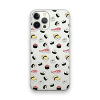 Sushi time: iPhone 12 Pro Max Transparant Hoesje