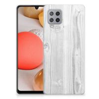 Samsung Galaxy A42 | Bumper Hoesje | White Wood