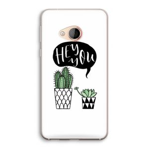 Hey you cactus: HTC U Play Transparant Hoesje