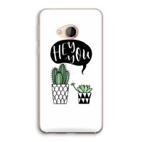 Hey you cactus: HTC U Play Transparant Hoesje