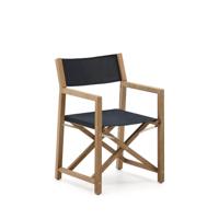 Kave Home Klapstoel 'Vilara' Acaciahout, kleur Zwart