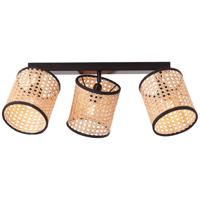 Brilliant Rotan plafondlamp Wiley 3-lichts 99535/06