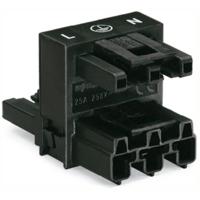 WAGO 770-633 Connector WINSTA MIDI H-splitter Totaal aantal polen: 3 25 A Zwart 50 stuk(s)