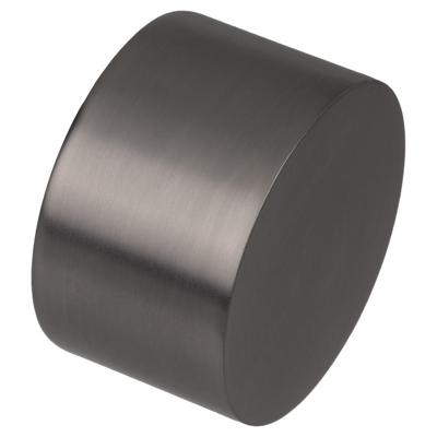 Leen Bakker - Eindknop Gordijnroede - Gun Metal Ø28 Mm - S/2 (2016384) - Metaal - Grijs