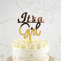 It&apos;s A Girl Taarttopper - Goud