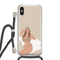 One of a kind: iPhone XS Transparant Hoesje met koord