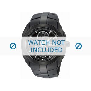 Seiko horlogeband SNAD11P1 / 7T62 0JA0 04B / 4A571MM Staal Zwart 20mm