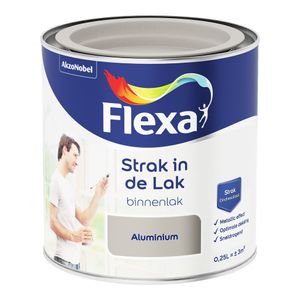 Flexa Strak in de lak Zijdeglans Waterbasis Aluminium 0,25 l