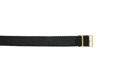 Horlogeband Universeel PRLN.18.S.5137 Onderliggend Nylon/perlon Zwart 18mm