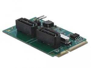 DeLOCK Mini PCIe Converter naar 2xSATA met RAID converter