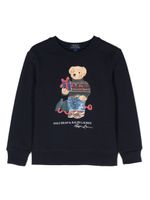 POLO RALPH LAUREN KIDS sweat Polo Bear à col ras du cou - Bleu - thumbnail