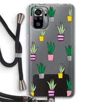Sanseveria: Xiaomi Redmi Note 10S Transparant Hoesje met koord