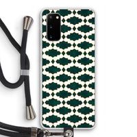 Moroccan tiles: Samsung Galaxy S20 Transparant Hoesje met koord