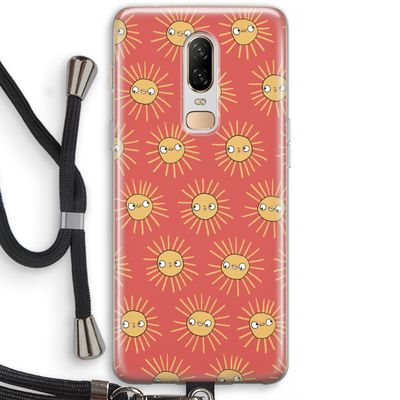 Zon: OnePlus 6 Transparant Hoesje met koord