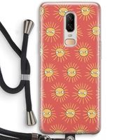 Zon: OnePlus 6 Transparant Hoesje met koord
